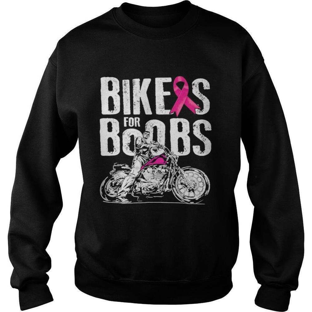 Bikers For Boobs Motorcycle Man Run Sweatshirt